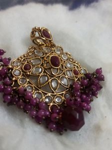 Kundan Polki Pendant set