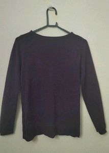 Cozy Purple Long Sleeve Knit Top