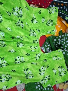 Parrot Green Colour Nighty