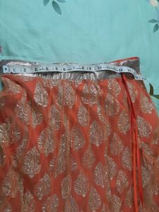 Orange Lehenga Skirt