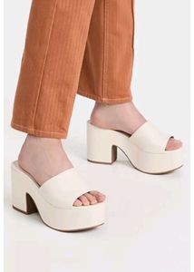 Casual Platform White High Heels
