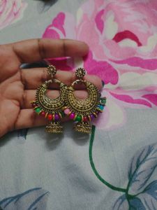 chandbali Jhumka Earrings