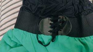 Green &amp; Black Dress
