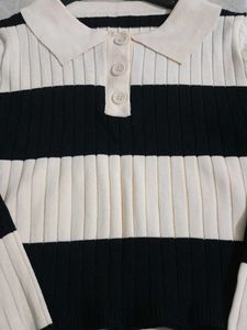 Striped Knit Top