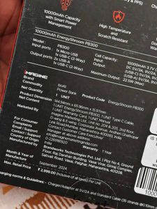 Boat Earbuds and Powerbank Combo