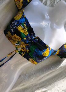 FLORAL PRINT CROP TOP