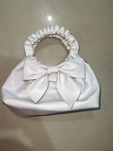 White Bow Handbag