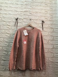 Peach Ribbed Knit Sweater🎗️🌷