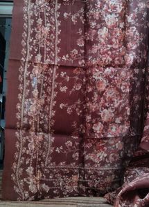 Maroon Floral Delight Women Saree