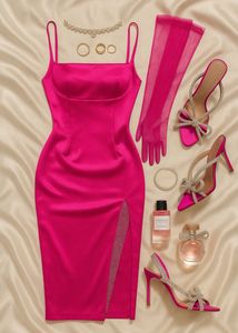 Elegent Satin Dress 💎| Vintage Style 💝