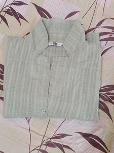 Striped pista Green Shirt