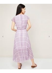 Purple Plaid Dress