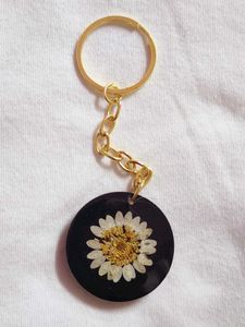 Resin Initial Keychain