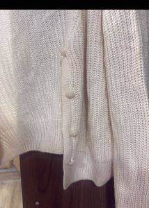 cream knit cardigan