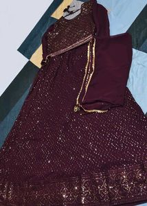Elegant Purple Kurta Set