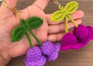 Crochet Bell Keychain
