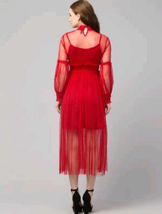 Elegant Red Maxi Dress