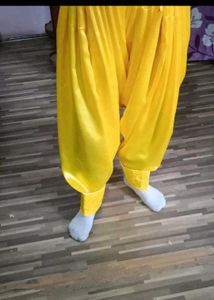Satin Salwar Yellow 🟡