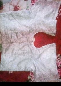 A Beautiful White Sharee