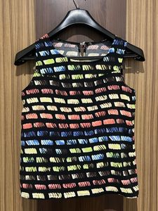 Patterned Sleeveless Top