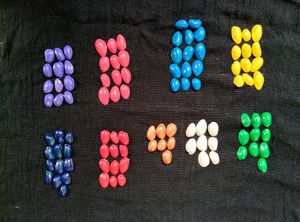 Painted Pista Shells - 100 Piece