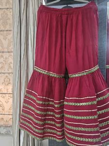Maroon Palazzo sharara