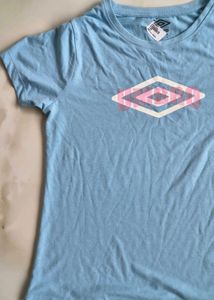 Umbro Women&#39;s Light Blue Graphic T-Shirt