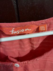 4XL Coral Kurta