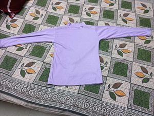 Lilac Turtleneck T Shirt