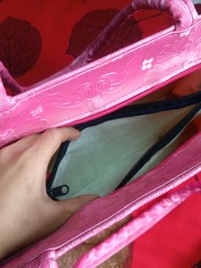 Pink Floral Handbag