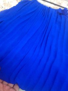 Navy Blue Blouson Top