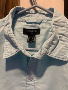 Forever 21 Shirt In Sky Blue Colour