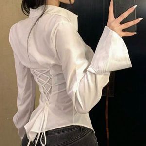 Combo Y2K Fitted Shirt Lace Up Corset