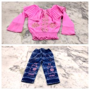 Jean&#39;s Top For girl&#39;s