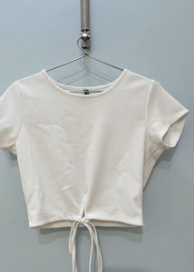 White Crop Top