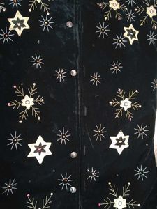 embroidered..fur detailed jacket