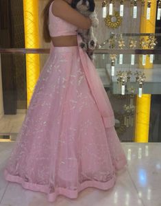 Pink Lehenga Choli Set (check Description)