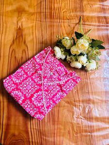 Block printed Angrakha Peplum Top