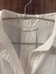 White Oversized Shirt Dress