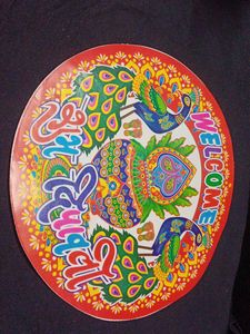 Welcome Wall Sticker Rangoli  Pack Of 5 Large