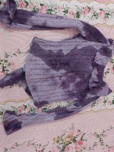 Savana Ruffled Tie-Dye Top..but label got cut