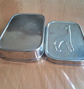 Steel Box  with Lid and cooking vessel (combo)