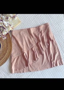 Mango Suede Short Skirt