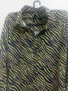 R&amp;B Animal Print Long Shirt