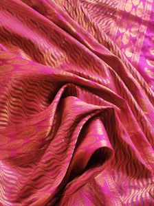 Beautiful Pink Bridal Kanchipuram Saree