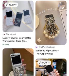 Samsung ZFlip 5 Case With Chain Charm