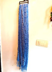 Blue Printed Dupatta/Stole