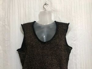 Dkny Jeans Black Sleeveless Top