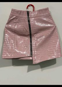 Imported Leather Skirt