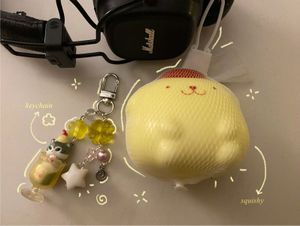 Mofusand Keychain And Pompompurin Squishy